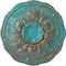 Ekena Millwork Cornelia Ceiling Medallion (Fits Canopies up to 4"), 22 1/2"OD x 1 1/2"P, Copper Green Patina CM22CNCGS - alternate 1